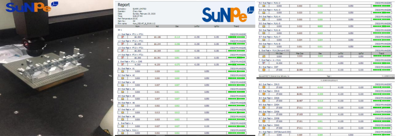 CNC Precision part, CMM, Scanner, Full dimensions measurement, Go/No go gauge
