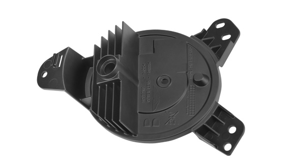 A380 die casting Car lamp heat sink, black e-coating