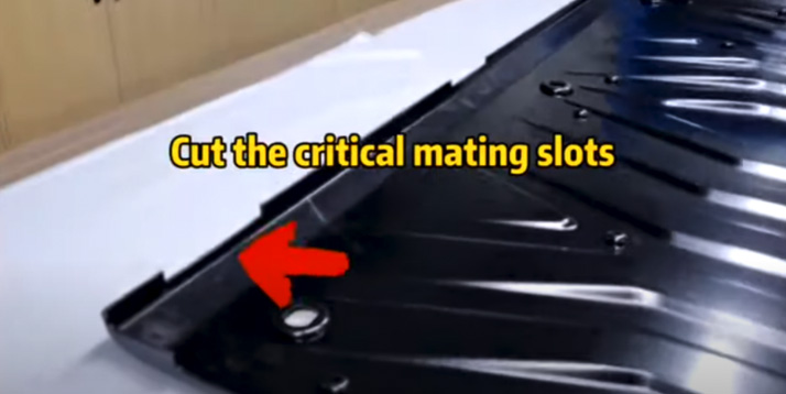 Post-machining for vacuum forming parts，post-machining to cutting critical mating slots