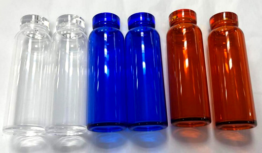 High Mirror Polished and Clear Dyed PMMA Bottle at SuNPe 